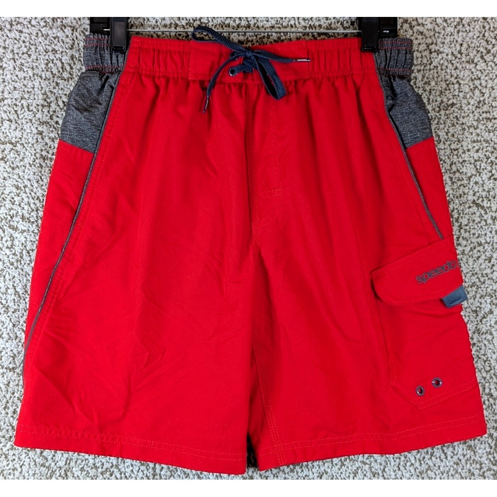 Speedo Swim Trunks Men's Size Small Red Swim Surf Beach Wear